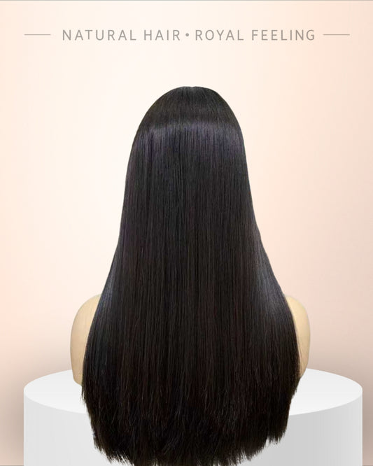 לייס טופ, חום כהה-שחור טבעי 100% בתולי