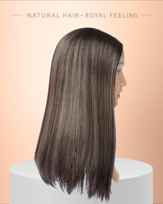 במלאי! דגם 021 חום עם גווני בלונד אשי עדינים