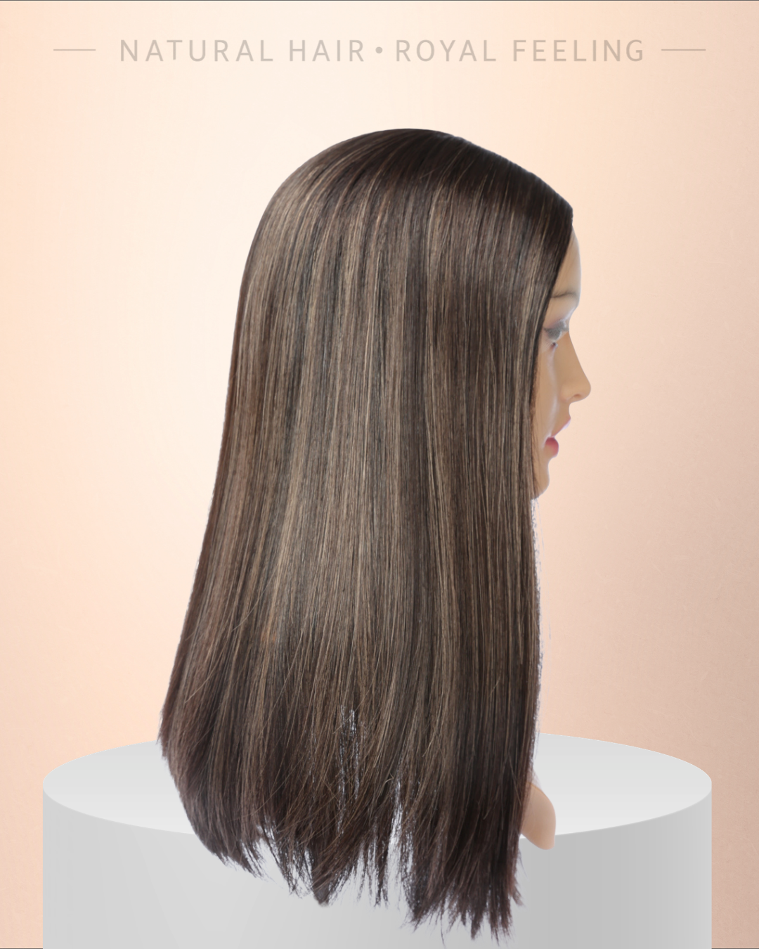 In stock! Model 021 - Brown with Subtle Ash Blonde Highlights