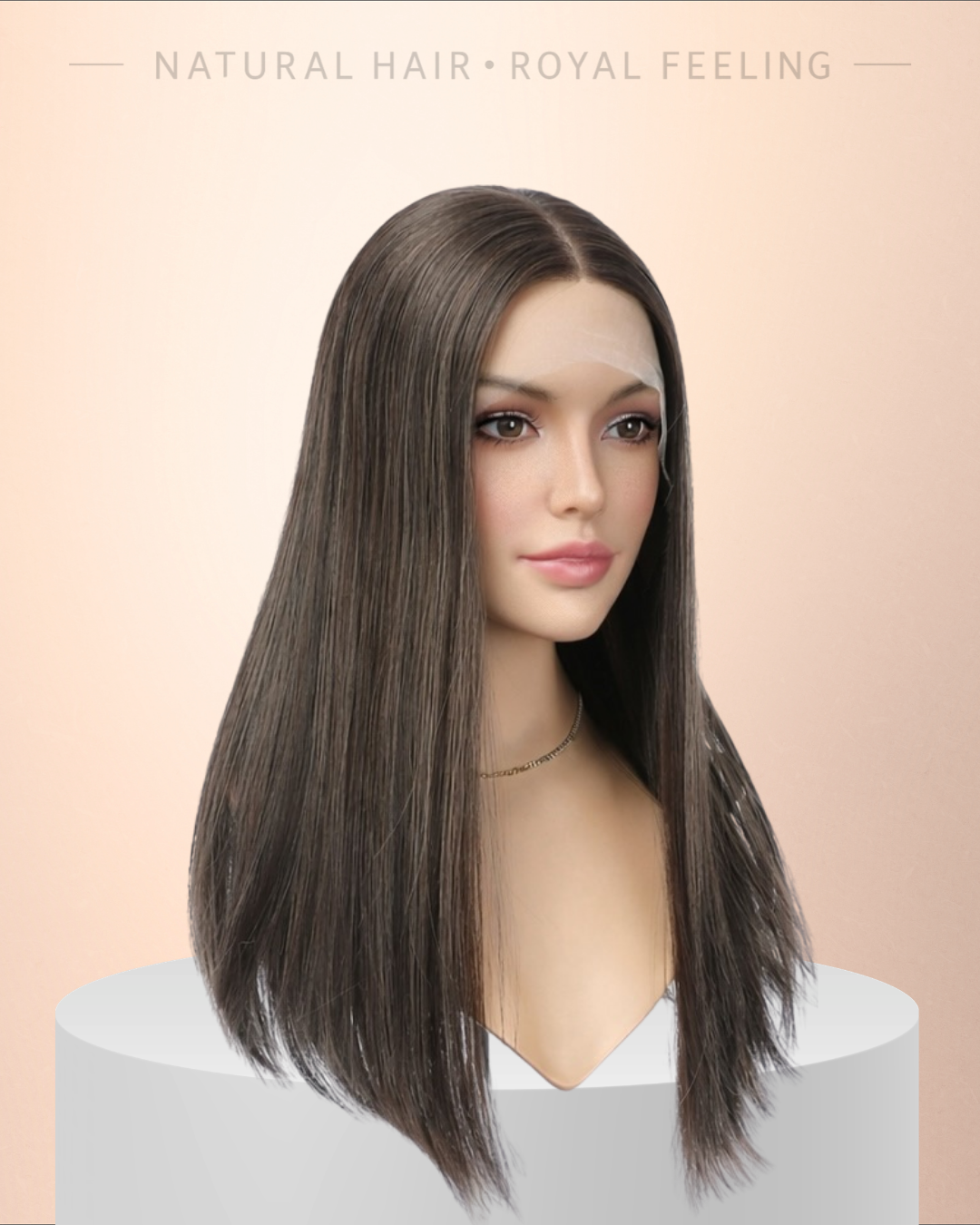 In stock! Model 021 - Brown with Subtle Ash Blonde Highlights
