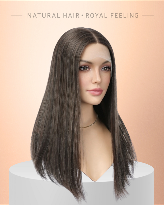 במלאי! דגם 021 חום עם גווני בלונד אשי עדינים