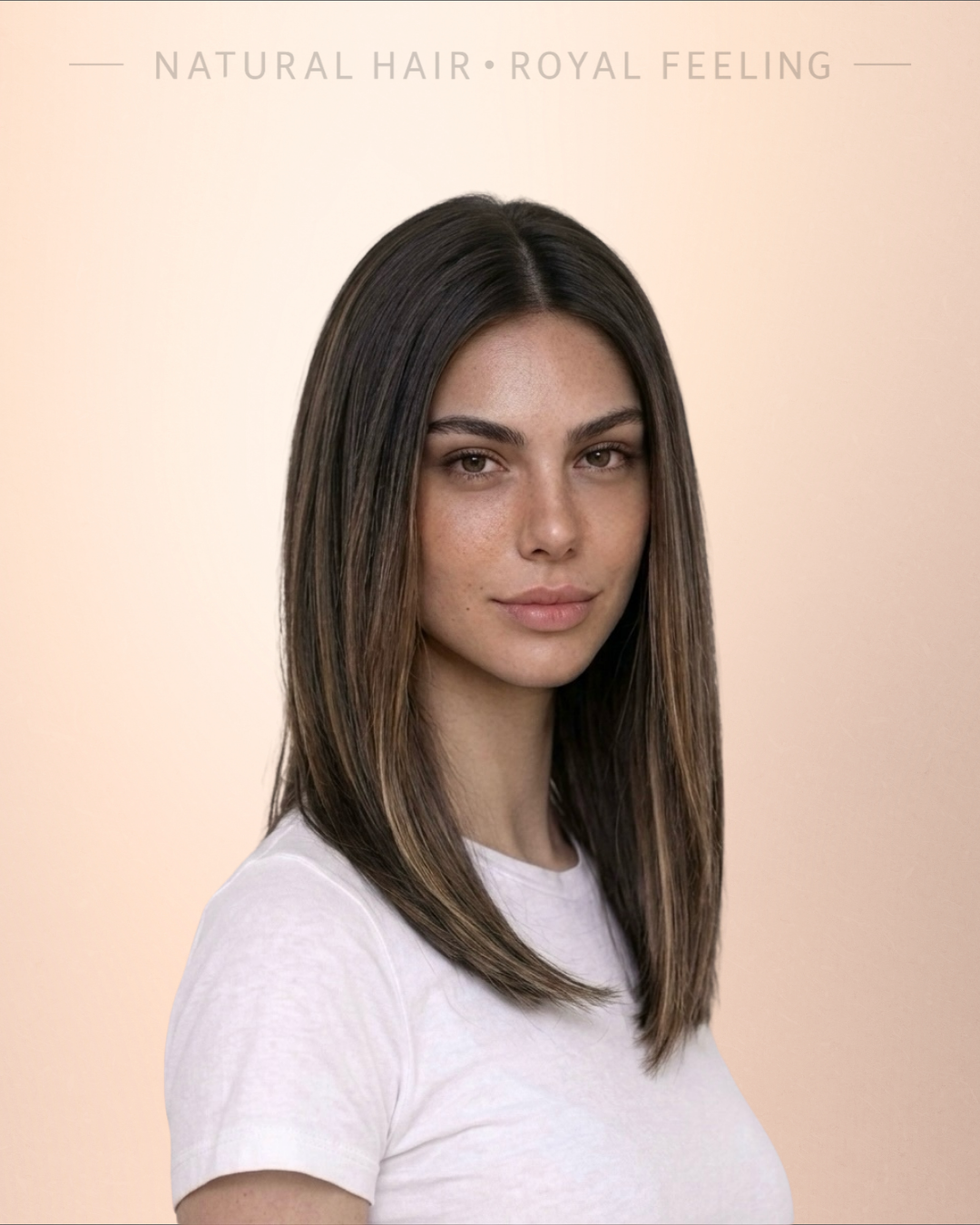 דגם 008 - קצרה, חום כהה עם גוונים עדינים