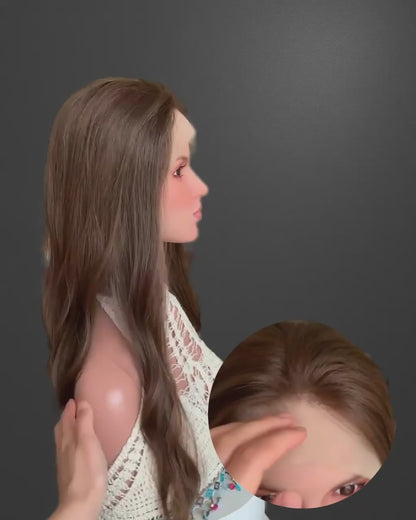 במלאי! לייס טופ, שיער סלבי בתולי מובחר ביותר, גוון חום טבעי